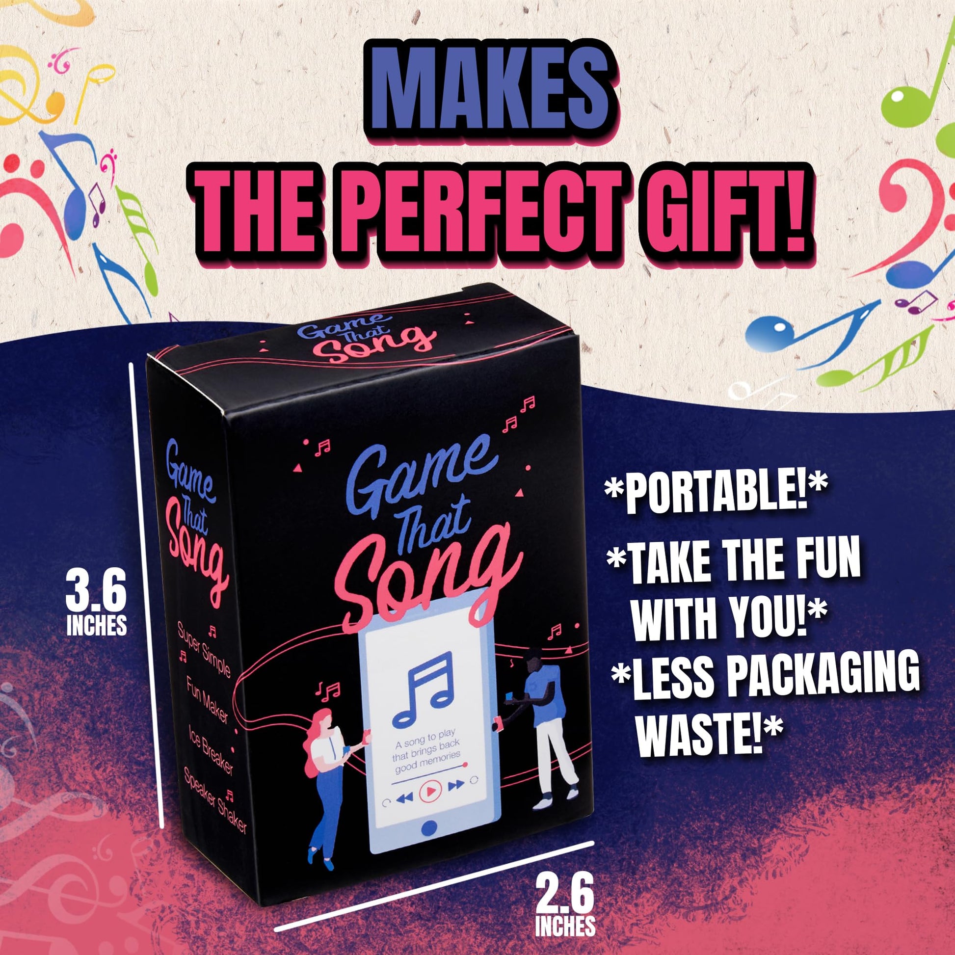 Game That Song - Music Party Game for Adults & Families | Card Game for Game Night | Compete to Play the Best Song | 3-6 Players or Groups