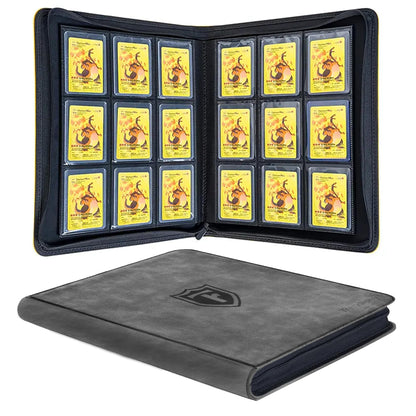 Trendiphy Top Loader Binder 9 Pocket, Holds 288 Toploaders, Side-Loading Zippered Album for Trading Cards, Sports Cards, Baseball, MTG, TCG & Graded