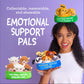 Emotional Support Highland Cows by Relatable, Cuddly Stuffed Animals, Plushies, and Cute Stuff, Great Back to School Gifts and Desk Accessories
