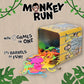 TDC Games Monkey Run - Monkey Linking Chain Game in Tin Box, 32 Colorful Animal Figures, Four Games in One, Travel Games for 1-4 Players, Dexterity