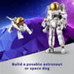 LEGO Creator 3 in 1 Space Astronaut Toy, Building Set Transforms from Astronaut Figure to Dog to Viper Jet, Space-Themed Gift Idea for Boys and Girls