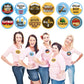 Big Dot of Happiness Oktoberfest - German Beer Festival Funny Name Tags - Party Badges Sticker Set of 12