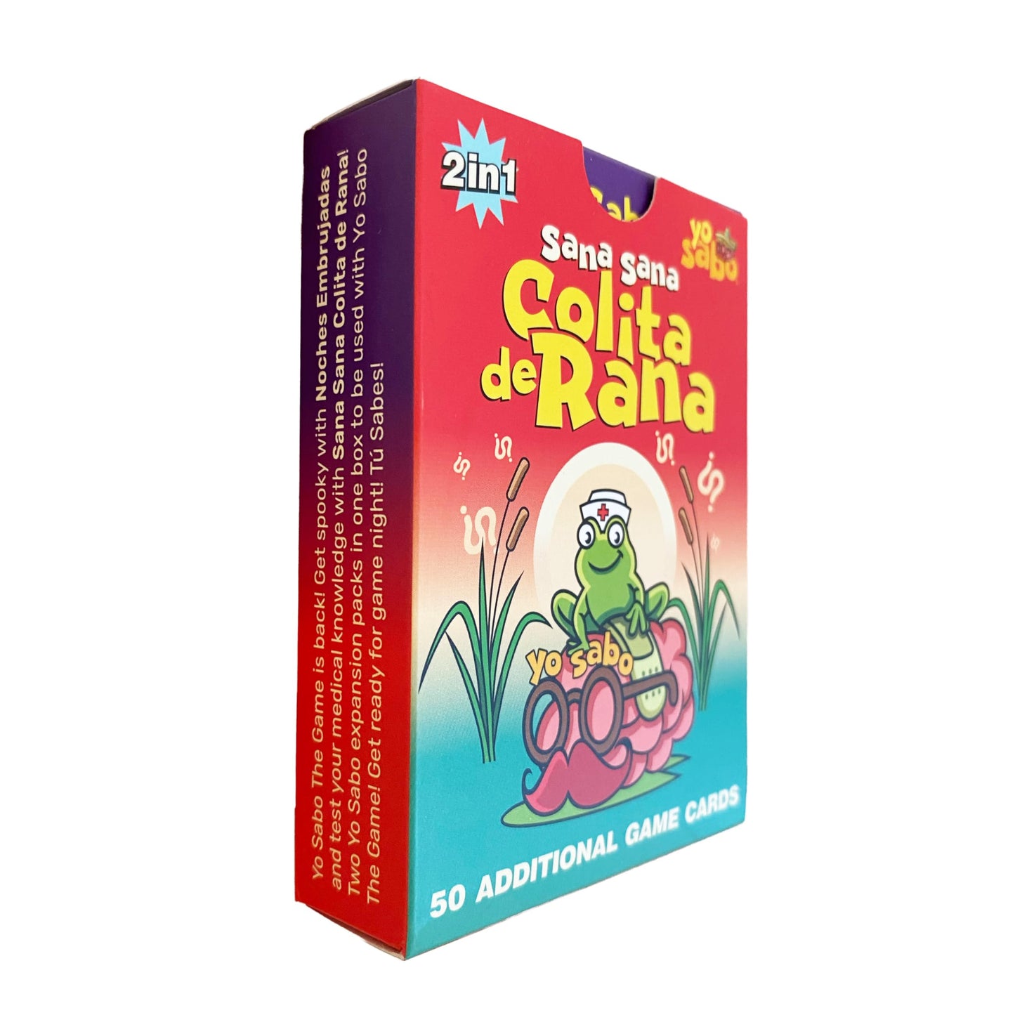 Yo Sabo 2-in-1 Expansion Pack - 50 New Cards: Noches Embrujadas & Sana Sana Colita de Rana - Cómo Se Dice, Bilingual Trivia, & Challenge Cards