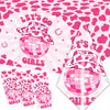 Let's Go Girls Tablecloths, 3 Pcs Cowgirl Birthday Supplies Rectangle Table Covers, Disposable Disco Cowgirl Tablecloth for Bachelorette Party