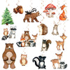 15pcs Woodland Birthday Party Decorations: Woodland Baby Shower Hanging Swirls Decorations Woodland Animal Swirls Ceiling Streamers Decor Forest