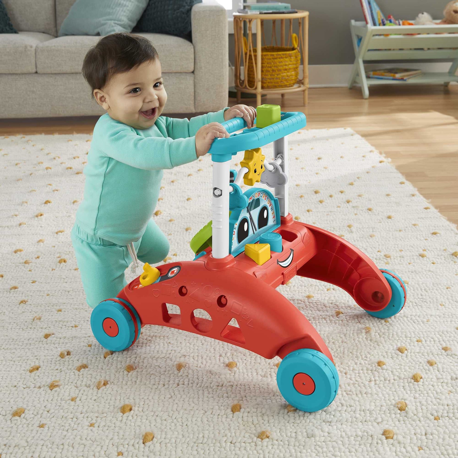 Fisher-Price 2 Sided Steady Panda Walker, Version: Dutch; English, UK; French; German; Italian; Spanish, Castilian, HJY73