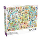Buffalo Games - Large City Map - 2000 Piece Jigsaw Puzzle for Adults