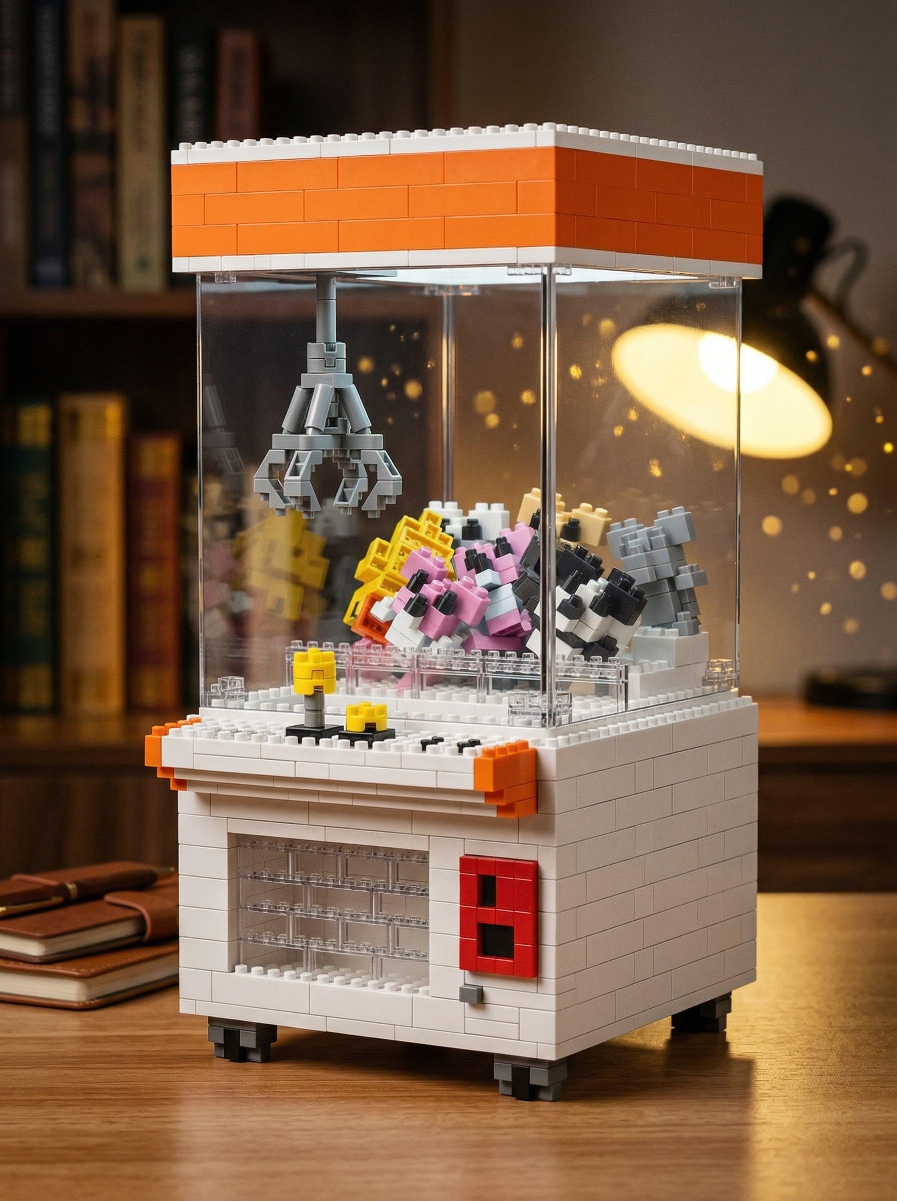 Claw Machinel Micro Blocks Display Sets for Teens or Adult,Mini Block for Intelligence Education(596PCS)