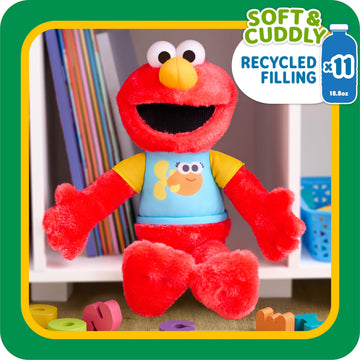Sesame Street 13-inch Sing-Along Plush Elmo Stuffed Animal, Kids Toys for Ages 18 Month by Just Play