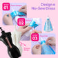 Klever Kits 400+PCS Fashion Design Crafts for Kids, Art and Crafts, DIY Sewing Kits with 3 Mannequins for Girls Aged 8-12, Birthday Presents, Toys