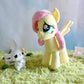My Little Pony - Fluttershy with Angel Bunny Deluxe Plush Toy - Officially Licensed Product, Soft and Cuddly Collectible for Fans and Collectors