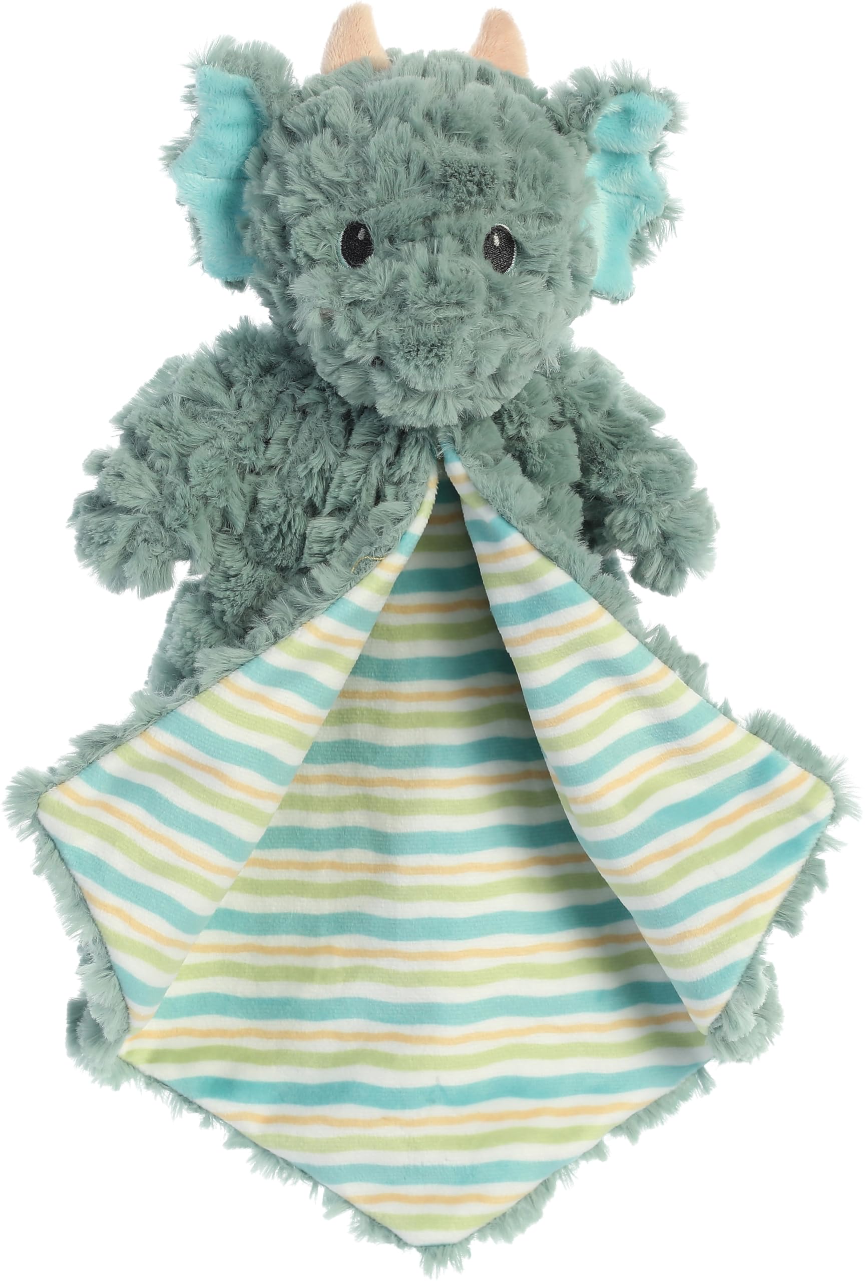 Aurora® Snuggly Magical Dragon Jaxon Luvster Baby Stuffed Animal - Soft & Cuddly Toy - Comforting Companion - Green 14 Inches