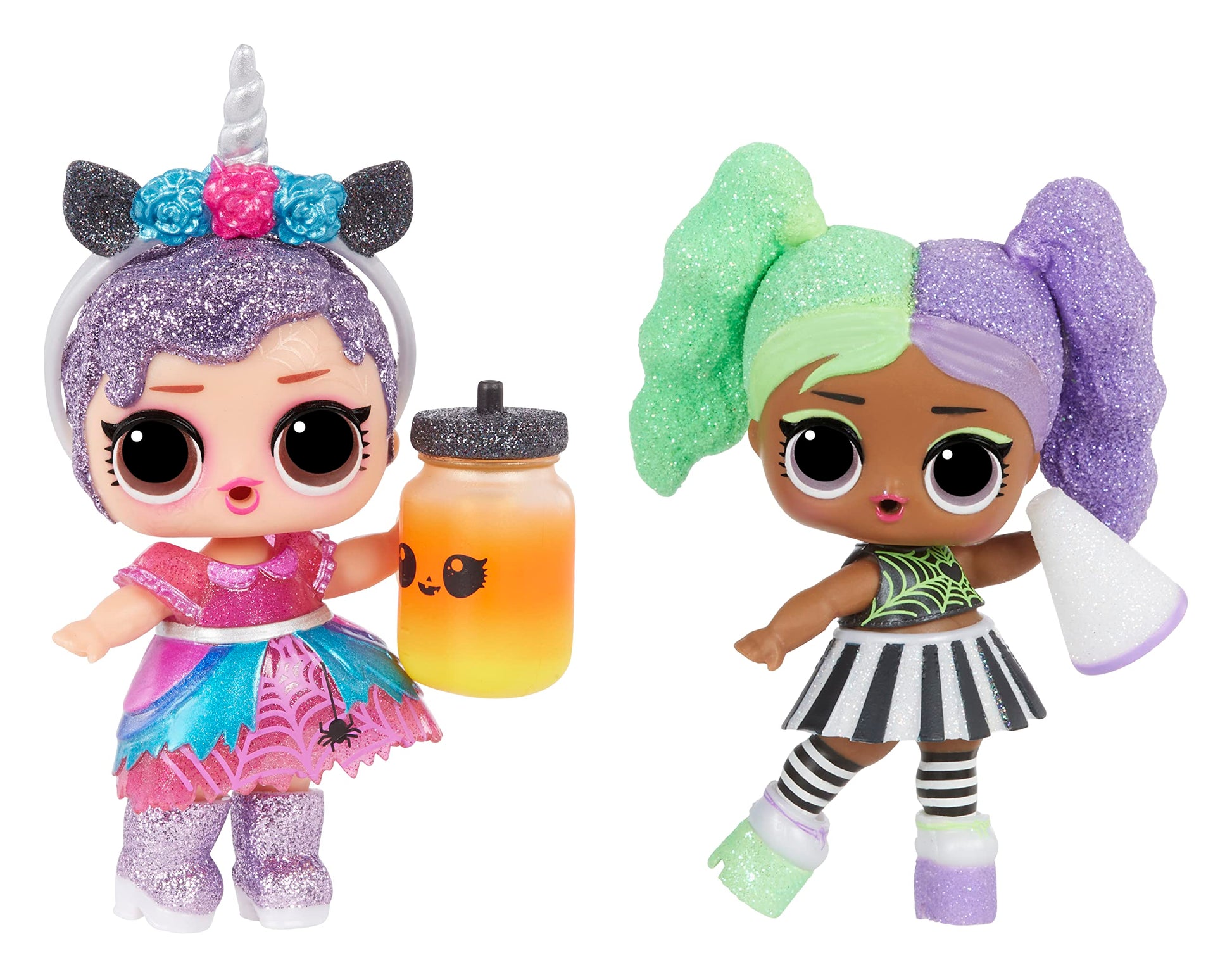 L.O.L. Surprise! Glitter Glow Doll Cheer Boo with 7 Surprises, Halloween Dolls, Accessories, Limited Edition Dolls, Collectible Dolls