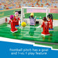 LEGO Icons of Play Soccer Toy, Detailed Building Set for Girls and Boys with 15 Minifigures, Also Includes a Field, Stand and Working Scoreboard,