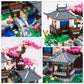 CAXIMSY Cherry Blossom Bonsai Tree House Building Block Sets 3320PCS Chinese Architecture of Peach Blossom Micro Mini Building Set Toy Gift for Kids