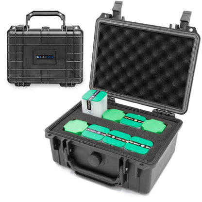 CASEMATIX American Silver Eagle Coin Case - 9” Waterproof Hard Shell Coin Storage Box with Custom Foam Interior, Secure Travel Case for Silver Eagle