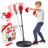 Whoobli Punching Bag for Kids and Toddler Incl Boxing Gloves| 3 4 5 6 7 8+ Years Old Adjustable Kids Boxing Bag with Stand| Sports Toy for Boys| Ideal