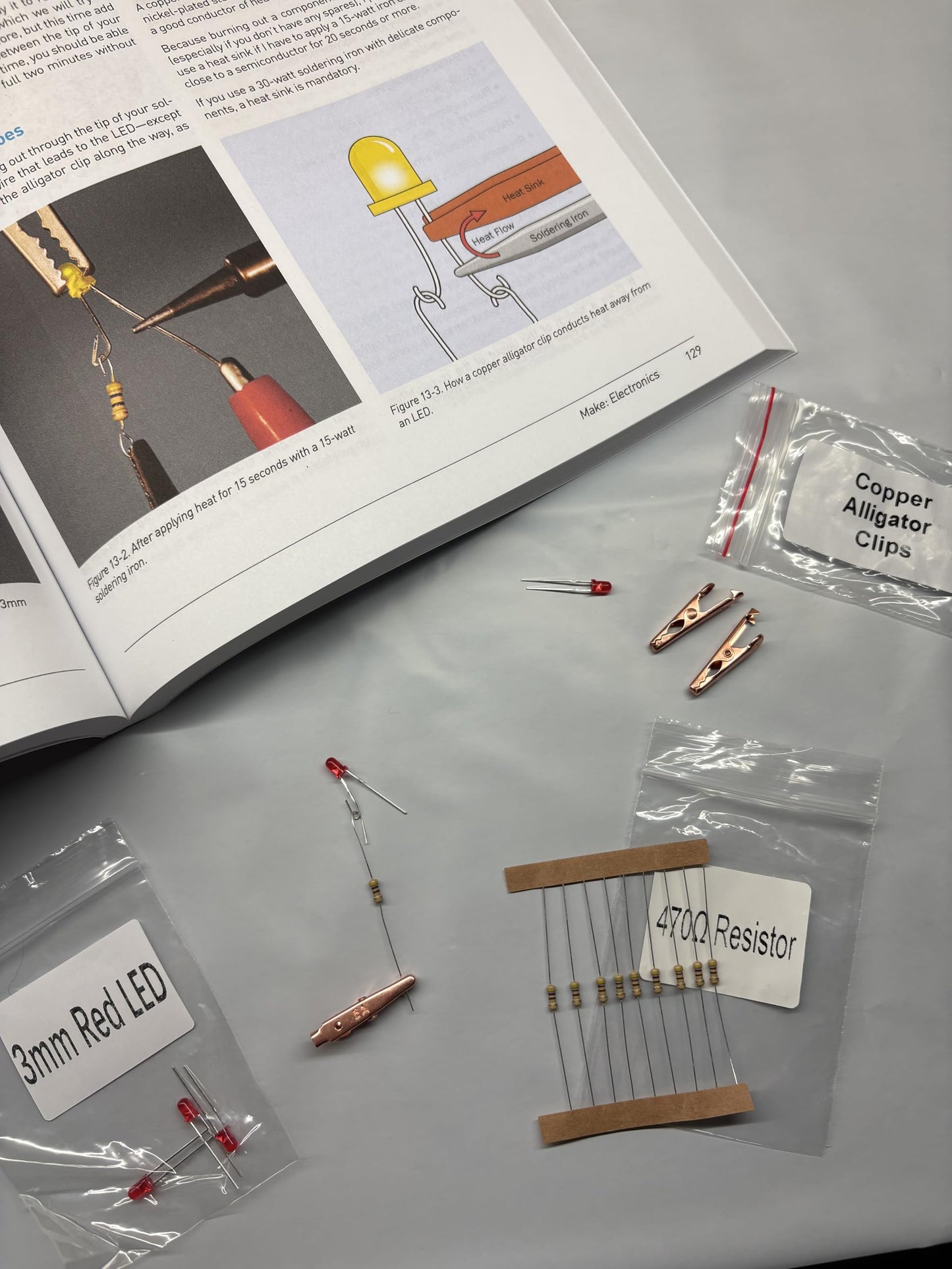 Make Electronics 3rd Edition Mini Kit 3 Component Pack Beginner Advanced