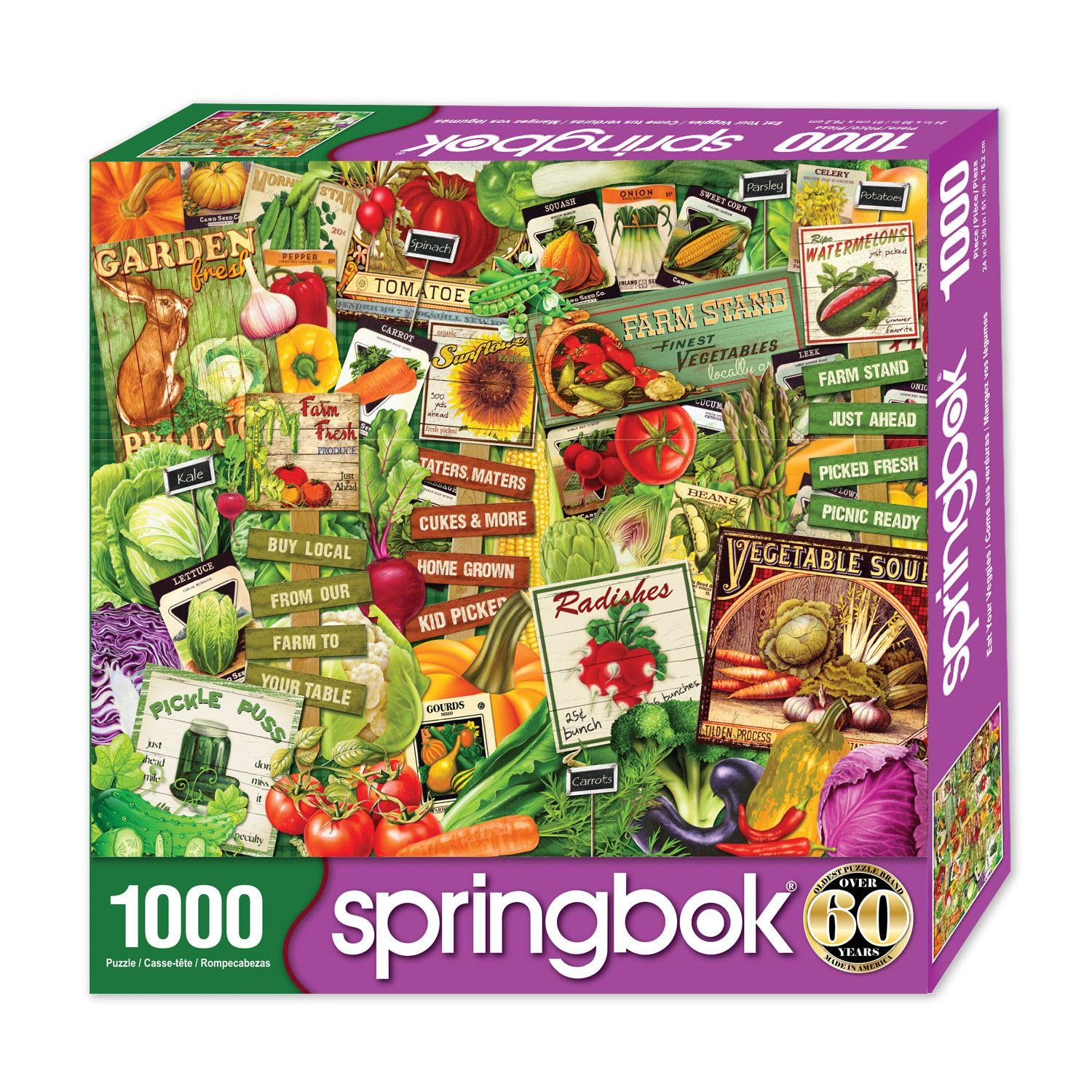 Springbok Eat Your Veggies 1000 Piece Jigsaw Puzzle for Adults