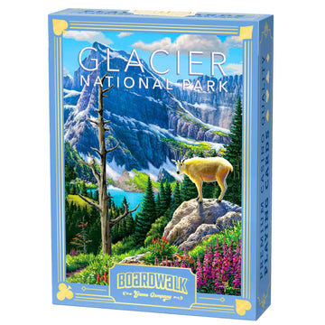 Boardwalk Puzzles Glacier National Park, Featherlight Unique Playing Cards, Fun Themed Deck for Home and Travel