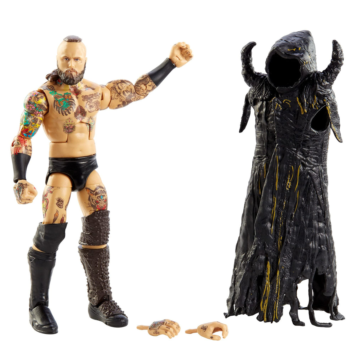WWE Aleister Black Elite Collection Action Figure, 6-in/15.24-cm Posable Collectible Gift for WWE Fans Ages 8 Years Old & Up