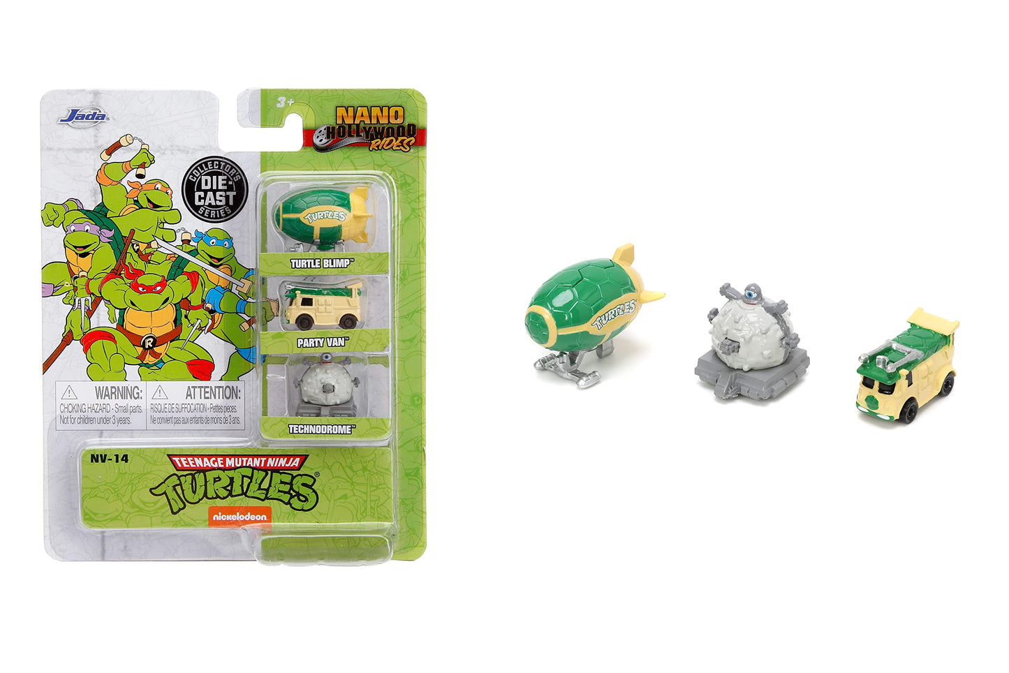 Jada Teenage Mutant Ninja Turtles 1.65" 3-Pack Die-cast Cars, Toys for Kids and Adults