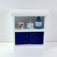 Town Square Miniatures Dolls House Miniature Furniture Small Shelf Unit & D Blue Bathroom Accessories