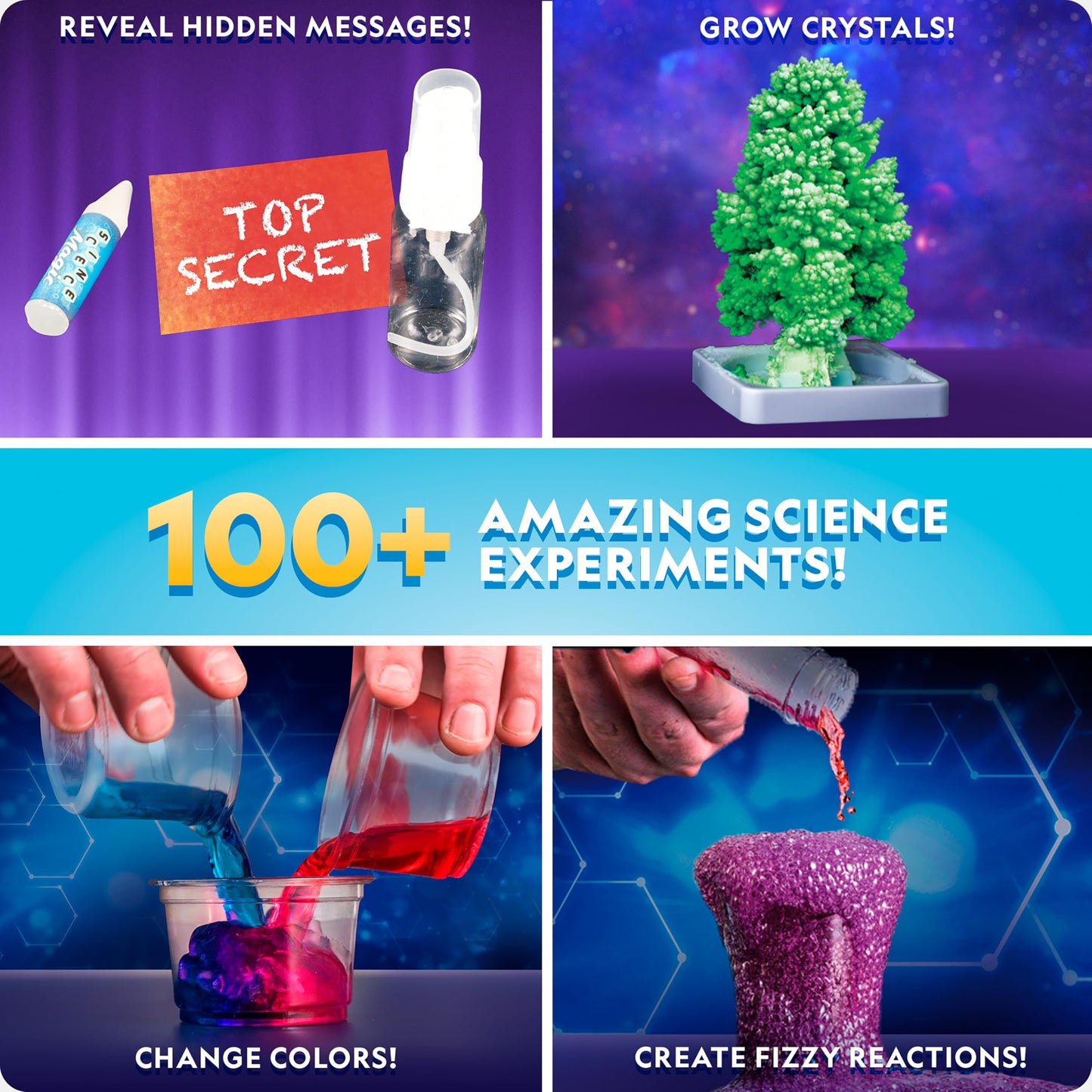 National Geographic Amazing Chemistry Set with 100+ Experiments Ages 8-12