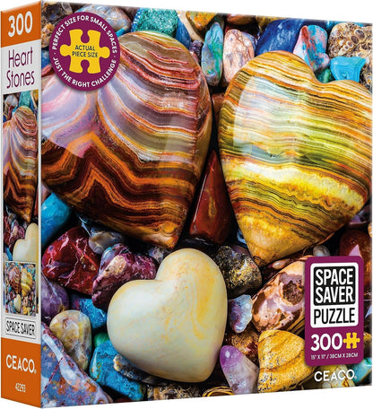 Ceaco - Heart Stones - 300 Large Piece Jigsaw Puzzle for Adults