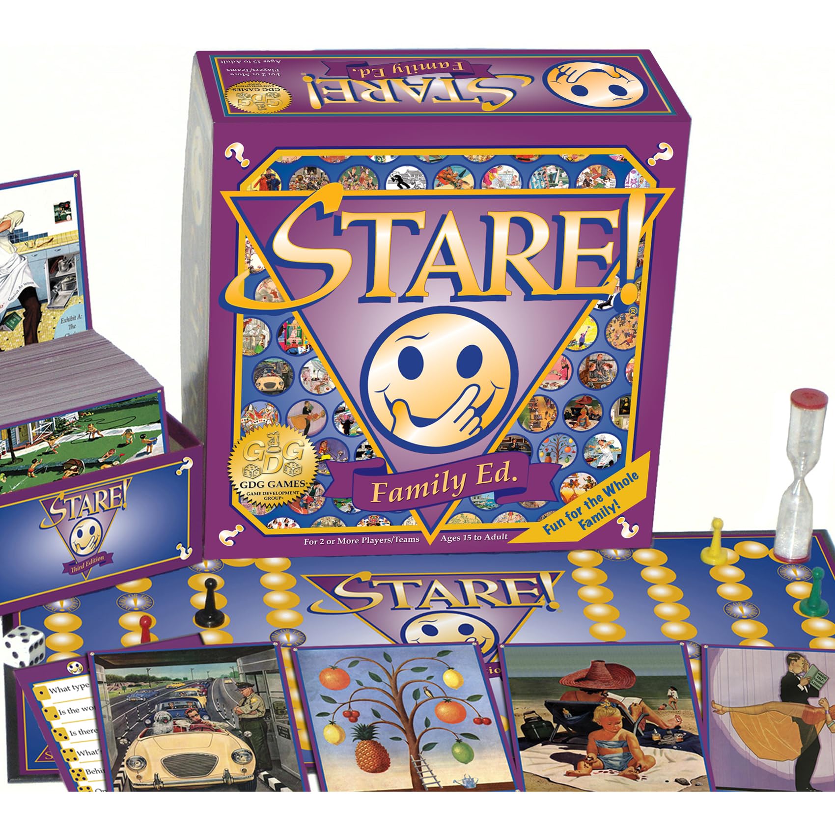 Stare - Fun Game of Visual Recall Where Quirky Image Cards Challenge Players' Minds - Classic for Adult & Family Game Night