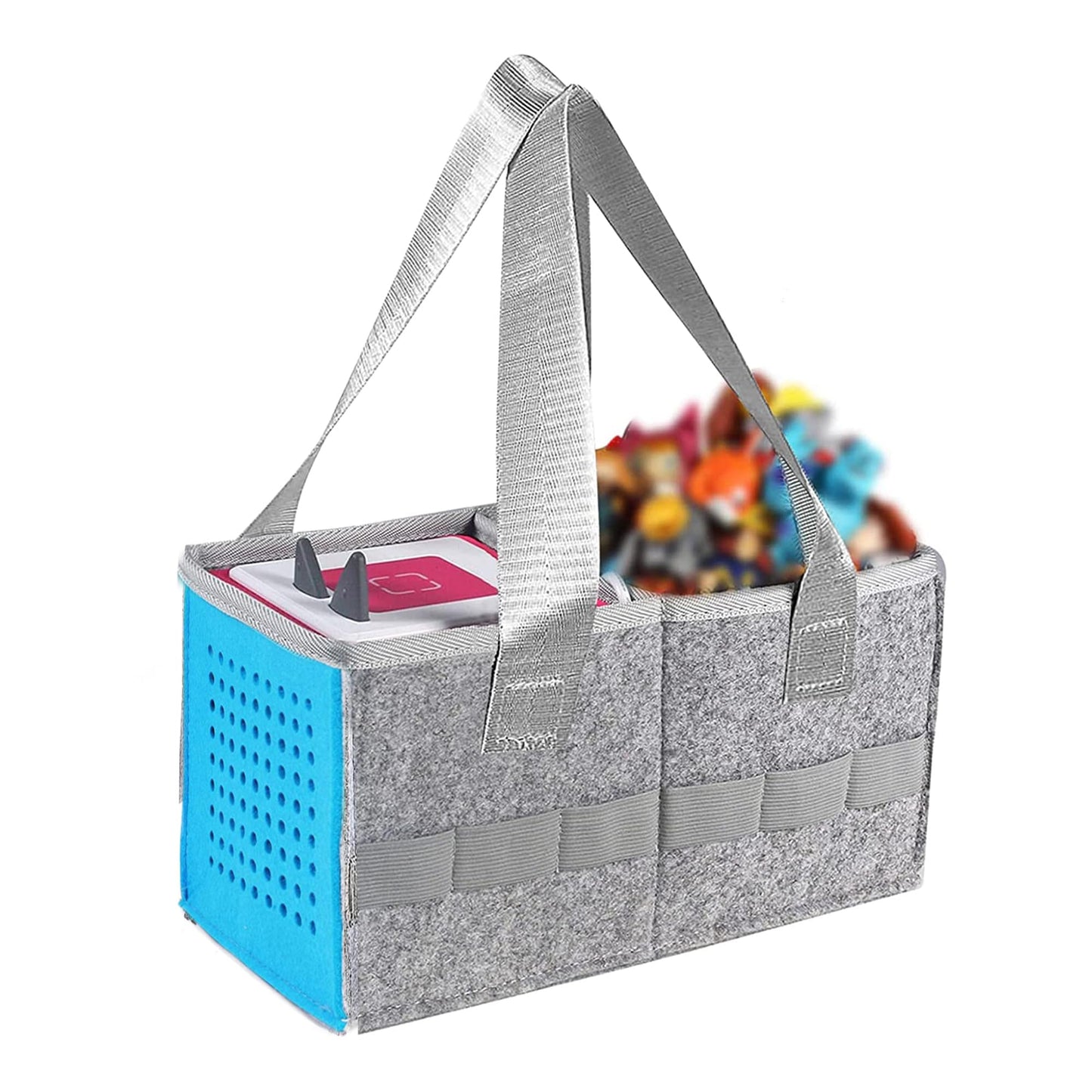 Hounyoln Carry Bag for Toniebox Audio Player Starter Set,Felt Organizer Case for Tonie Starter Set Storage Bag