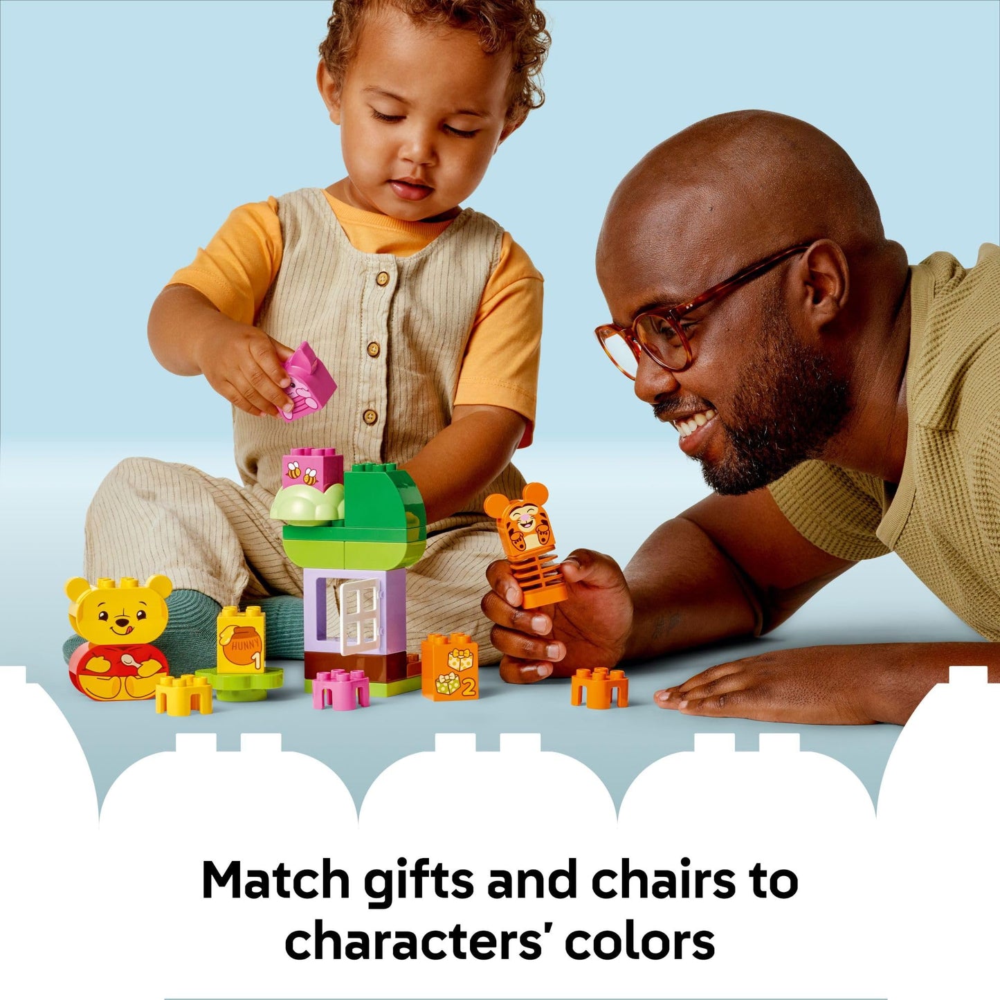 LEGO DUPLO Disney Winnie The Pooh’s Birthday Party Building Set - Baby Toy for 18 Months and Up - Sensory Toys to Inspire Imaginative Play - Building