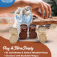 WE Games Wooden Checkers Pieces Only (1.5 inch), Checker Board Game & Backgammon Pieces, 24 Brown and Natural Stained Stackable Ridges