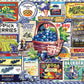 White Mountain 1000 Piece Jigsaw Puzzle Vintage Blueberry, Blueberries
