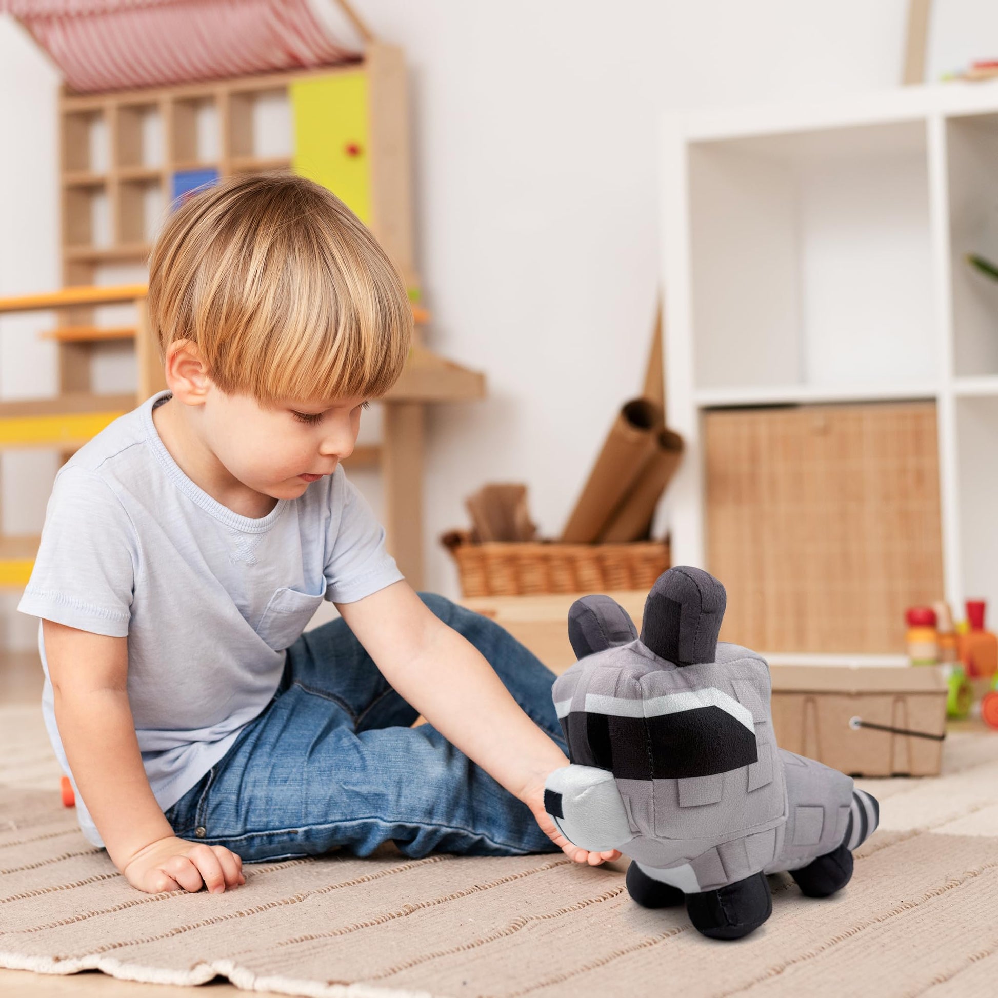 Adenzai Grow a Garden - Gray Plush Toy - Soft Stuffed Animal, Adorable Cuddly Companion, Perfect for Kids and Adults, Ideal Gift for Birthdays