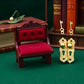4 Set Gold 1/12 Miniature Door Knob Lock and Key Dollhouse Decoration Accessories, Dollhouse Accessories, Dollhouse Decor