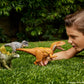 Mattel Jurassic World Wild Roar Dinosaur Toy with Sound & Attack Move, Hesperosaurus Posable Action Figure Includes Digital Play, 11 inches Long