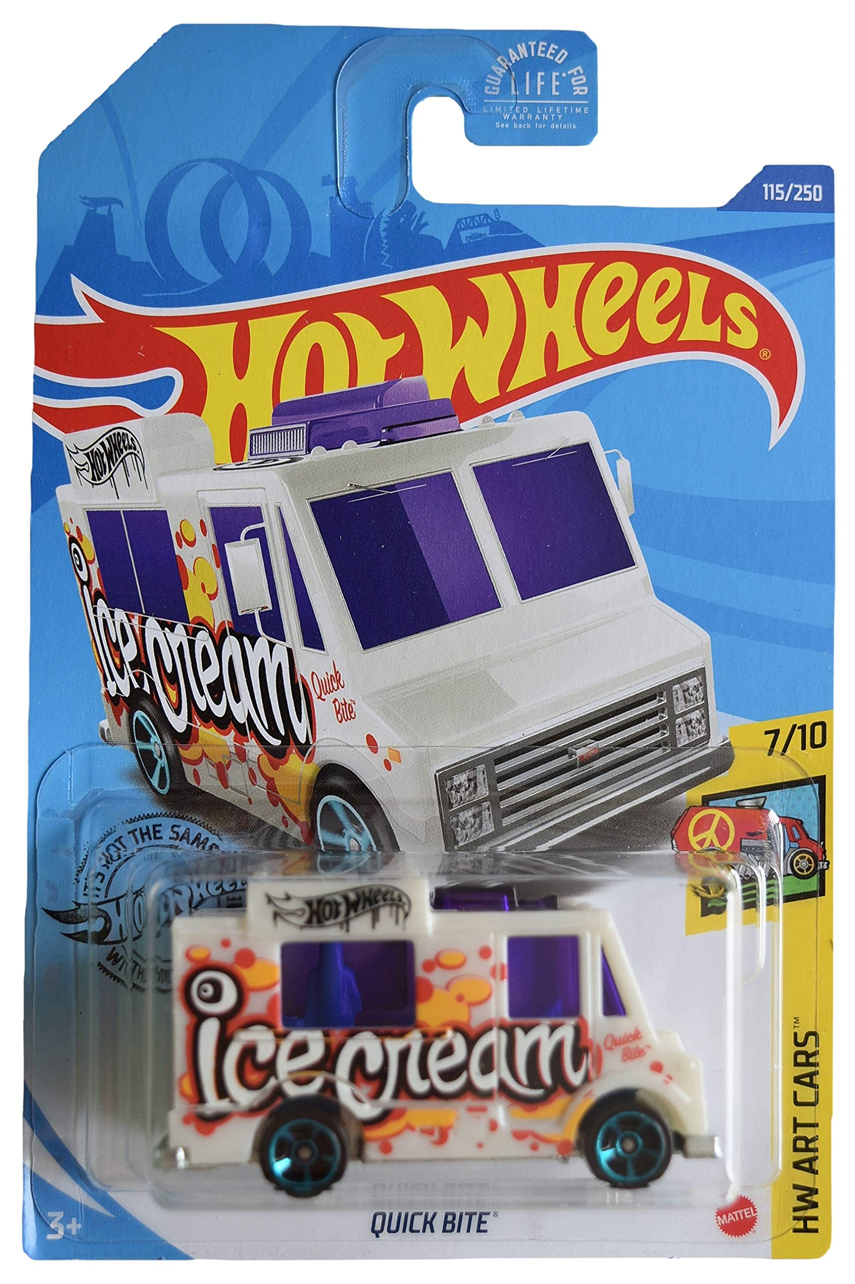 Hot Wheels Quick Bite, [White] 115/250 Art Cars 7/10