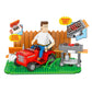 Brickcraft King of the Hill Hank Hill’s Backyard Building Kit (586-Piece Set), Hank Hill Figure, Lawn Mower, Grill & Cooler, Animated TV Show