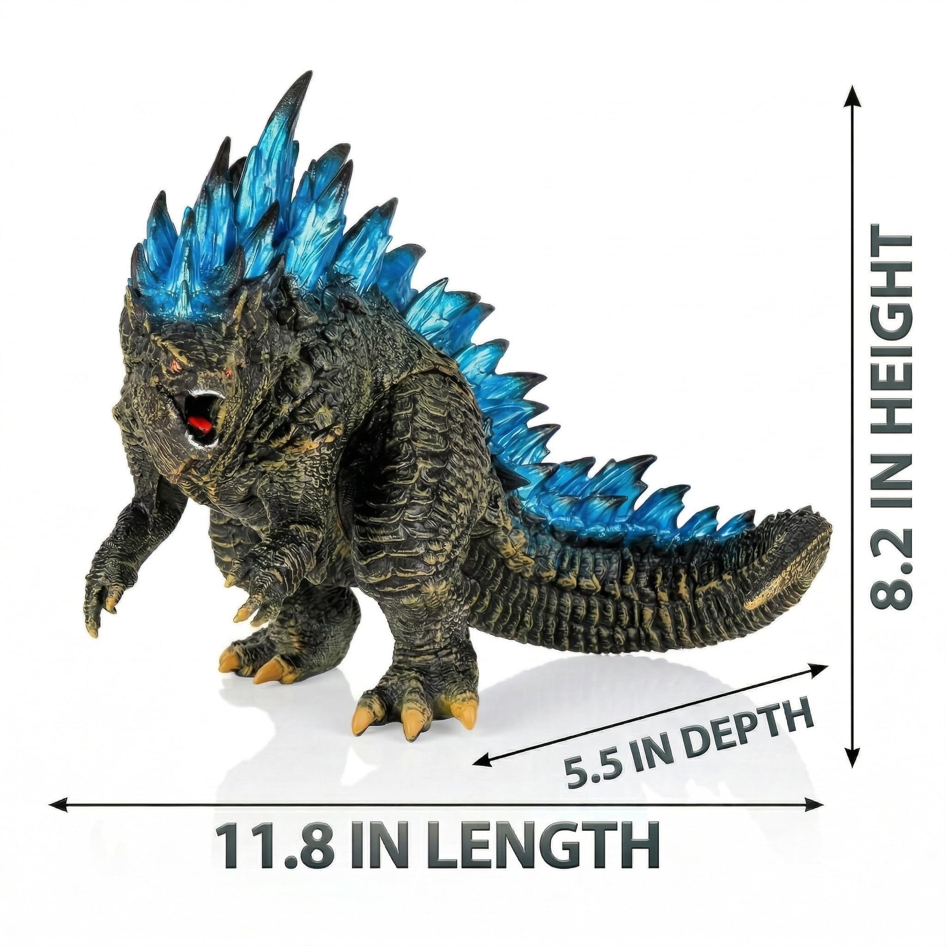 Dragon Monster Action Figure 15 Inch Head to Tail - Movable Joints, Detailed Creature Toy with Carry Bag for Kids, Collectors & Gift