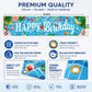 Pool Birthday Party Decorations, Extra Large Size Happy Birthday Pool Party Banner, Pool Party Decorations for Birthday, Pool Party Banner for Pool