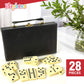 Playbees Premium Double Six Dominoes Set - 28 Classic Tiles in Faux Leather Case - Fun Educational Toy for Kids, Boys, Girls, Classroom Kit, Classic
