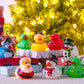JOYIN 24 PCS Christmas Ducks Baby Bathtub Toys, Assorted Xmas Rubber Duckies for Kids Gifts, Ducky Toddler Bath Toys Rubber Duck Bulk for Stocking