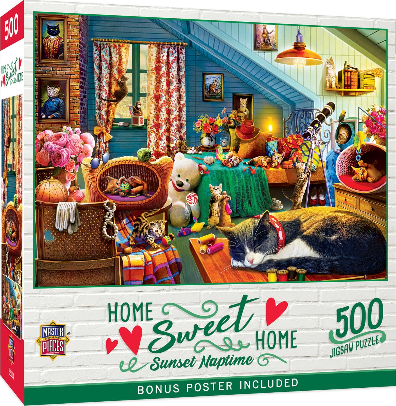 Masterpieces 550 Piece Jigsaw Puzzle for Adults, Family, Or Youth - Sunset Naptime - 18"x24"
