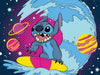 Prime 3D Stitch Surfing Puzzle - 200 Piece 3D Lenticular Jigsaw for Kids & Families, 24"x18" Fun Motion Activity, Official Disney Gift