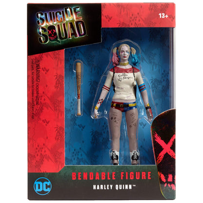 DC Comics NJ Croce Suicide Squad Harley Quinn Bendable Action Figure, Multicolor, 8'