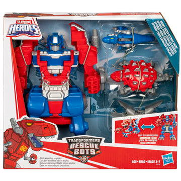Transformers Rescue Bots Knight Watch Optimus Prime, Playskool Heroes Action Figure Toy (Amazon Exclusive)