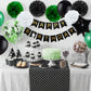 Rabbmall Birthday Decorations for Men Green and Black Party Decor Supplies Including Happy Birthday Banner Confetti Latex Balloon Foil Balloon