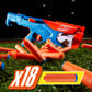 Nerf N Series Gear Up Pack, 3X Blasters, 18 Nerf N1 Darts, Kids Gifts, Outdoor Games, Ages 8+