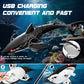 2.4GHz Remote Control Shark Toys for Kids, Electric RC Shark Boat with Light, 1:18 Scale High Simulation Shark Pool Toy, USB Rechargeable RC Water